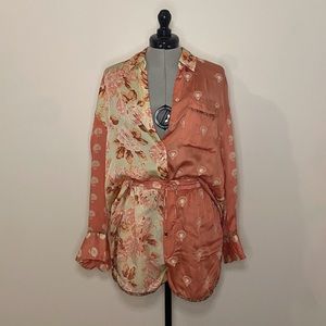 Zara Two Tone Satin Set